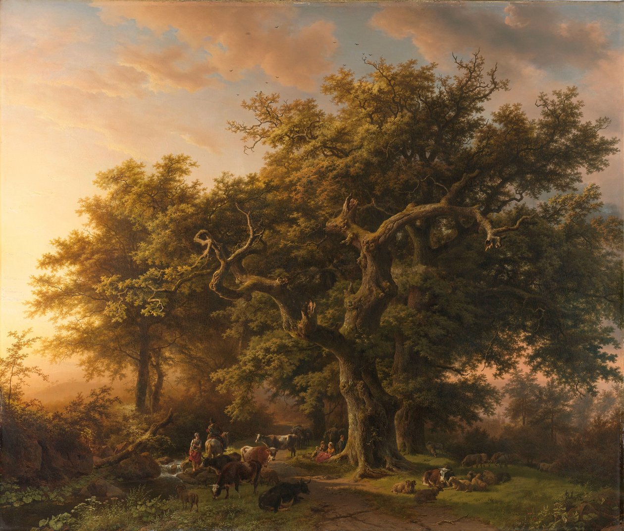Escena del bosque
Vista en el bosque de Barend Cornelis Koekkoek