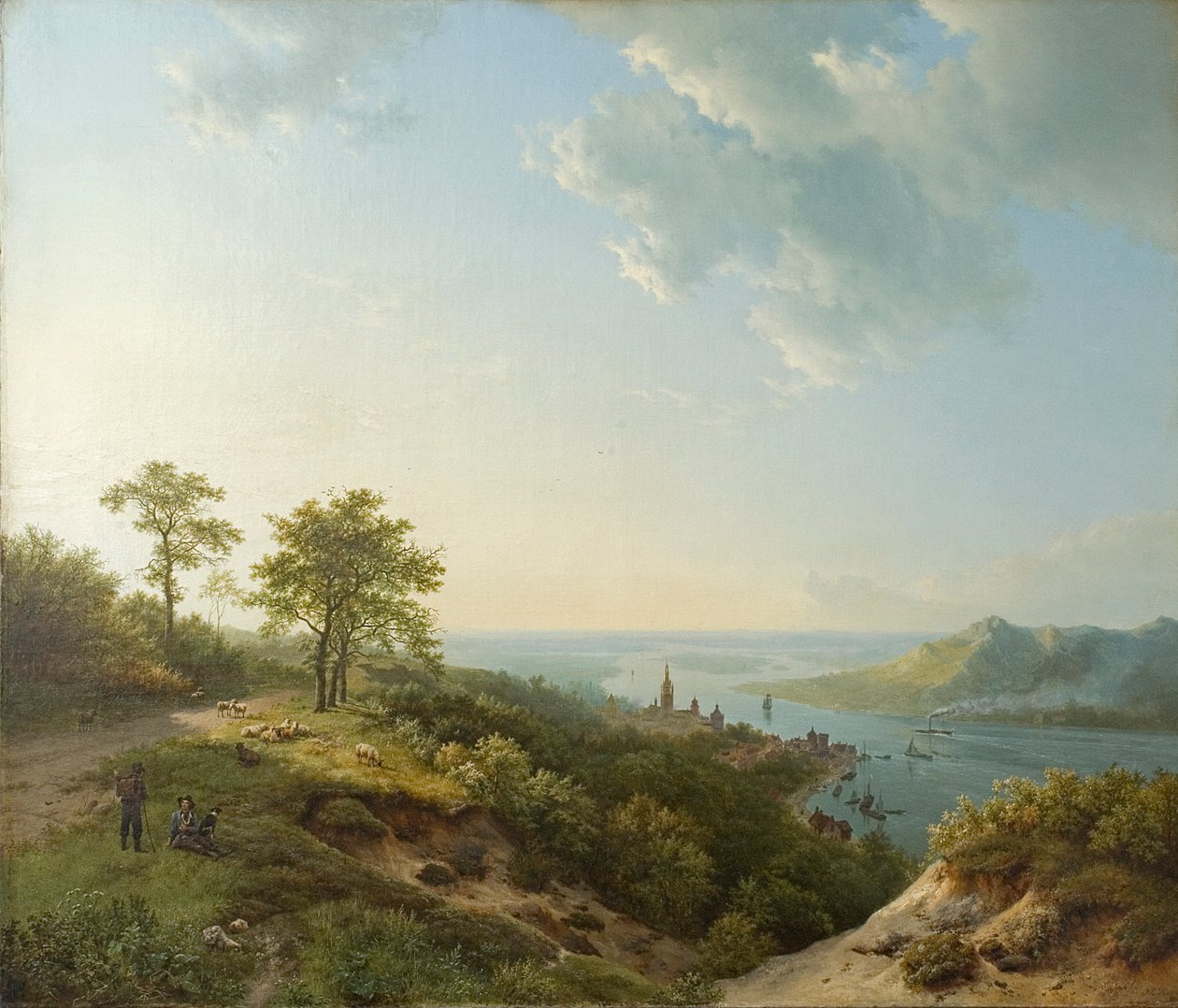 Vista sobre Heidelberg, 1837 de Barend Cornelis Koekkoek