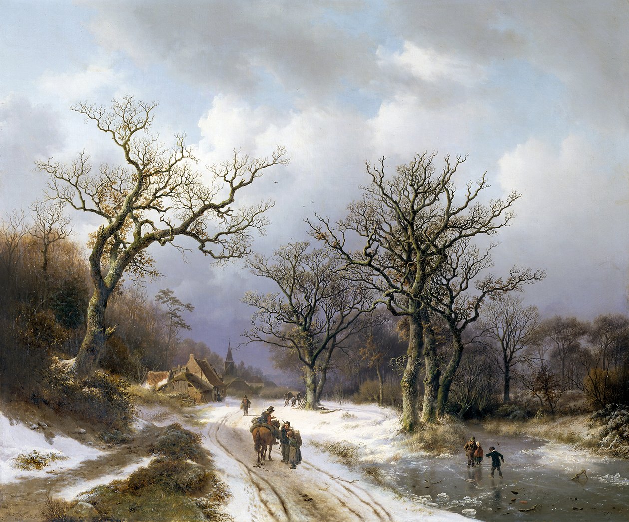 Paisaje invernal de Barend Cornelis Koekkoek