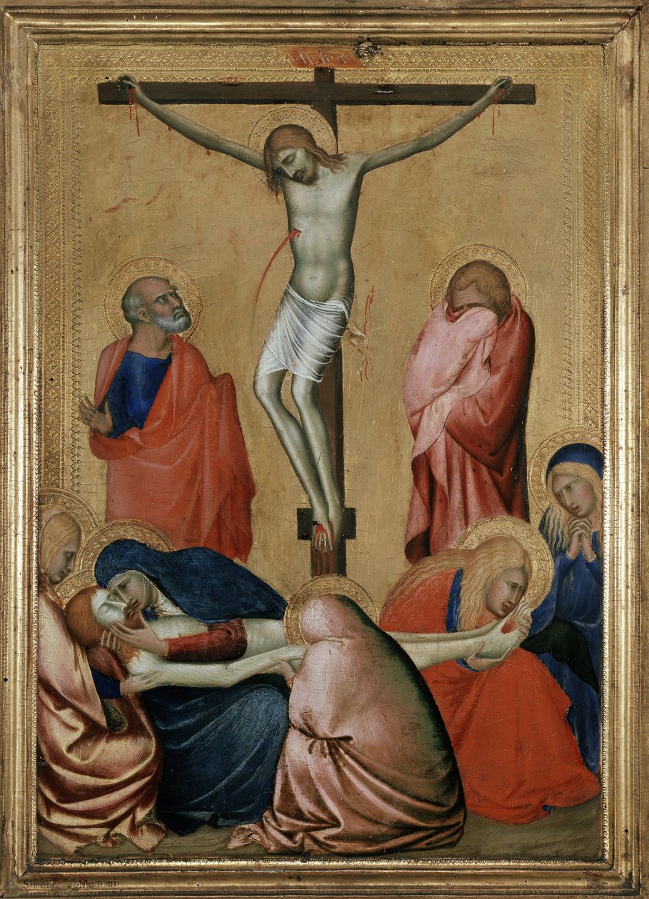 La Crucifixión y el Lamento de Barna da Siena