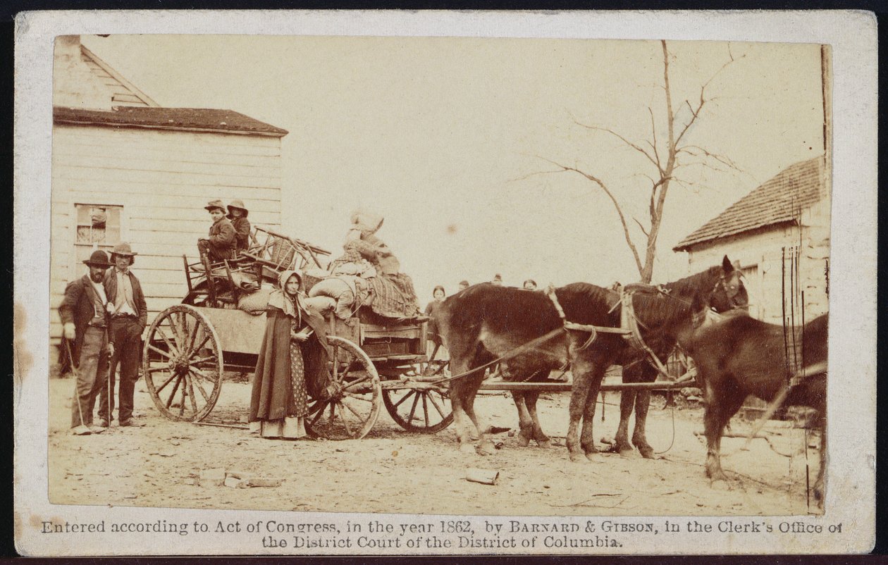 Salida de la antigua granja, Centreville, Virginia, 1862, del Álbum Galería de Brady, No. 306 de Barnard and Gibson