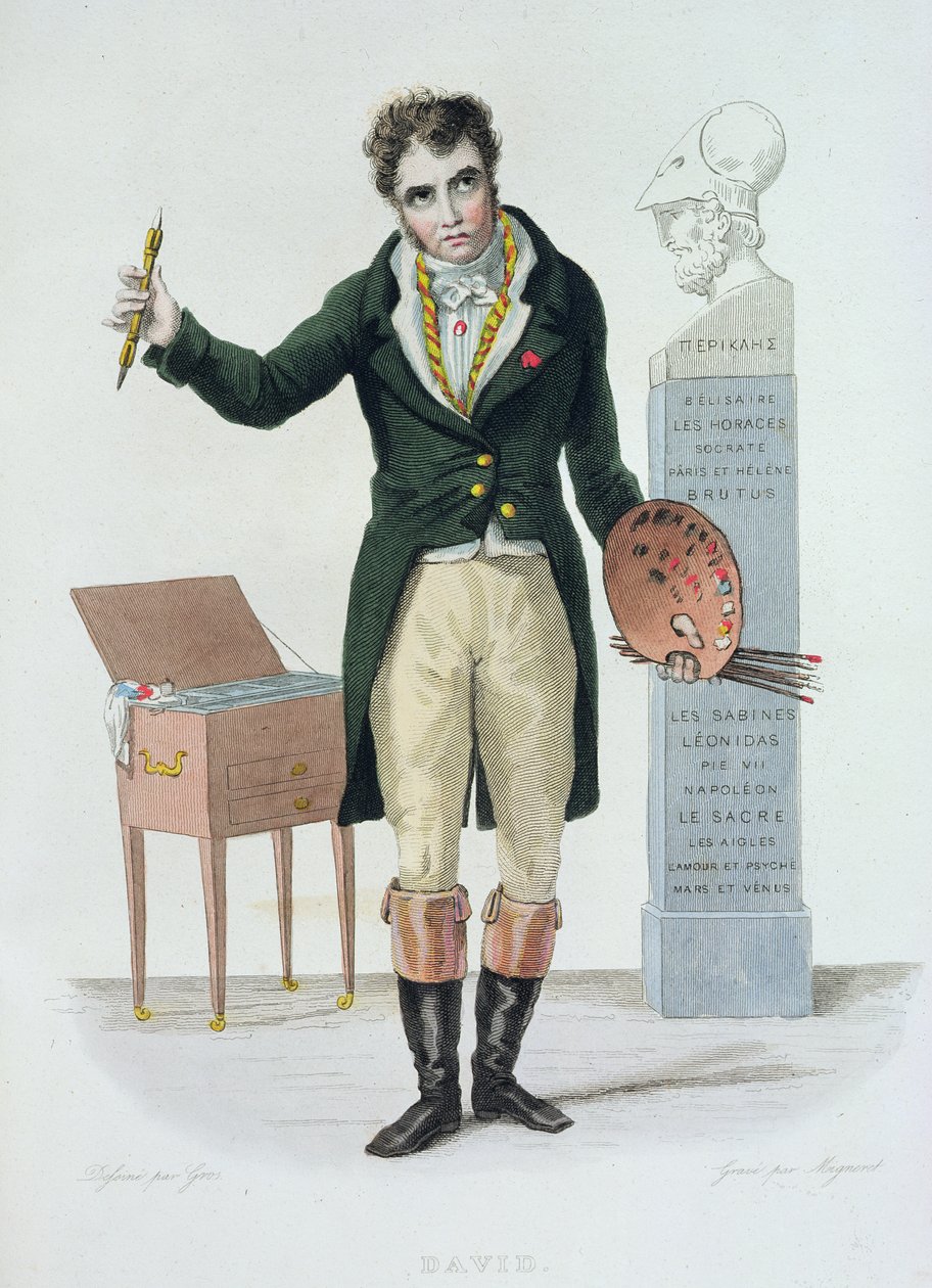 Jacques Louis David (1771-1835), ilustración para 