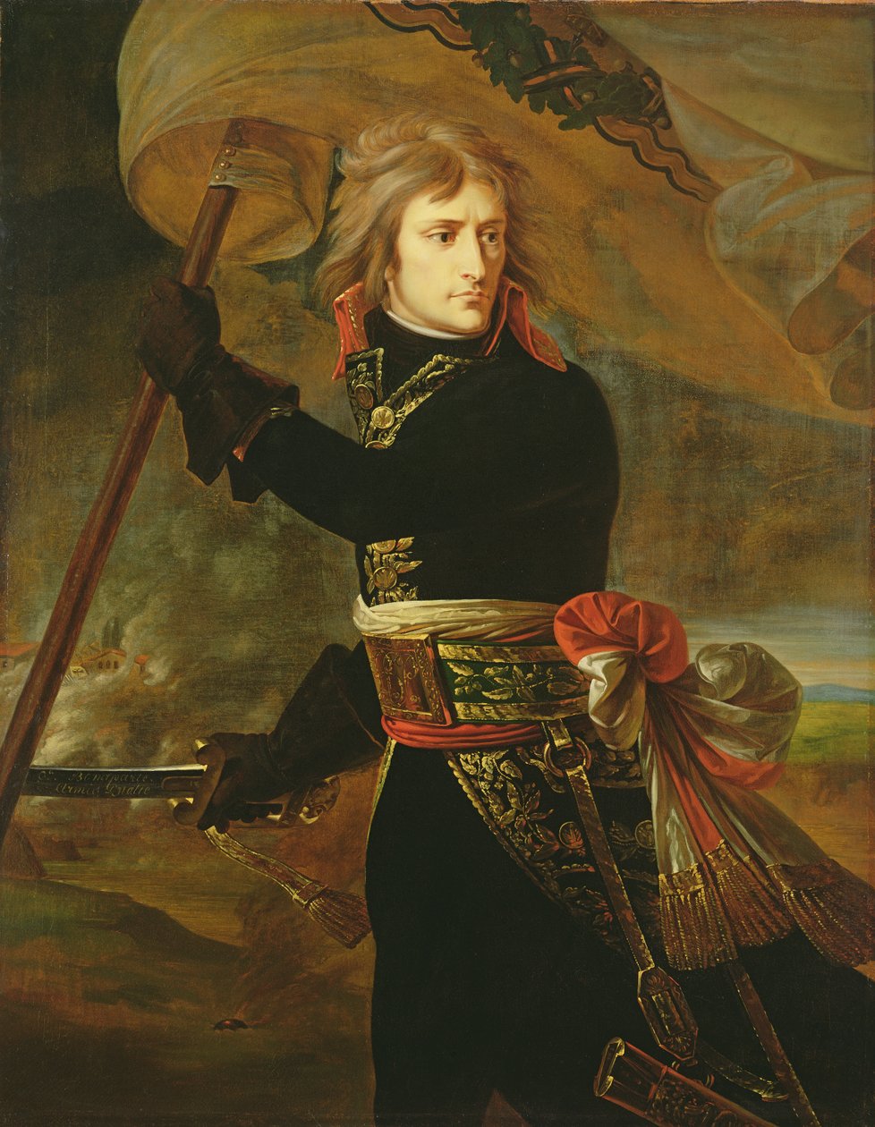 Napoleón I (1769-1821) en el puente de Arcole de Antoine Jean Gros
