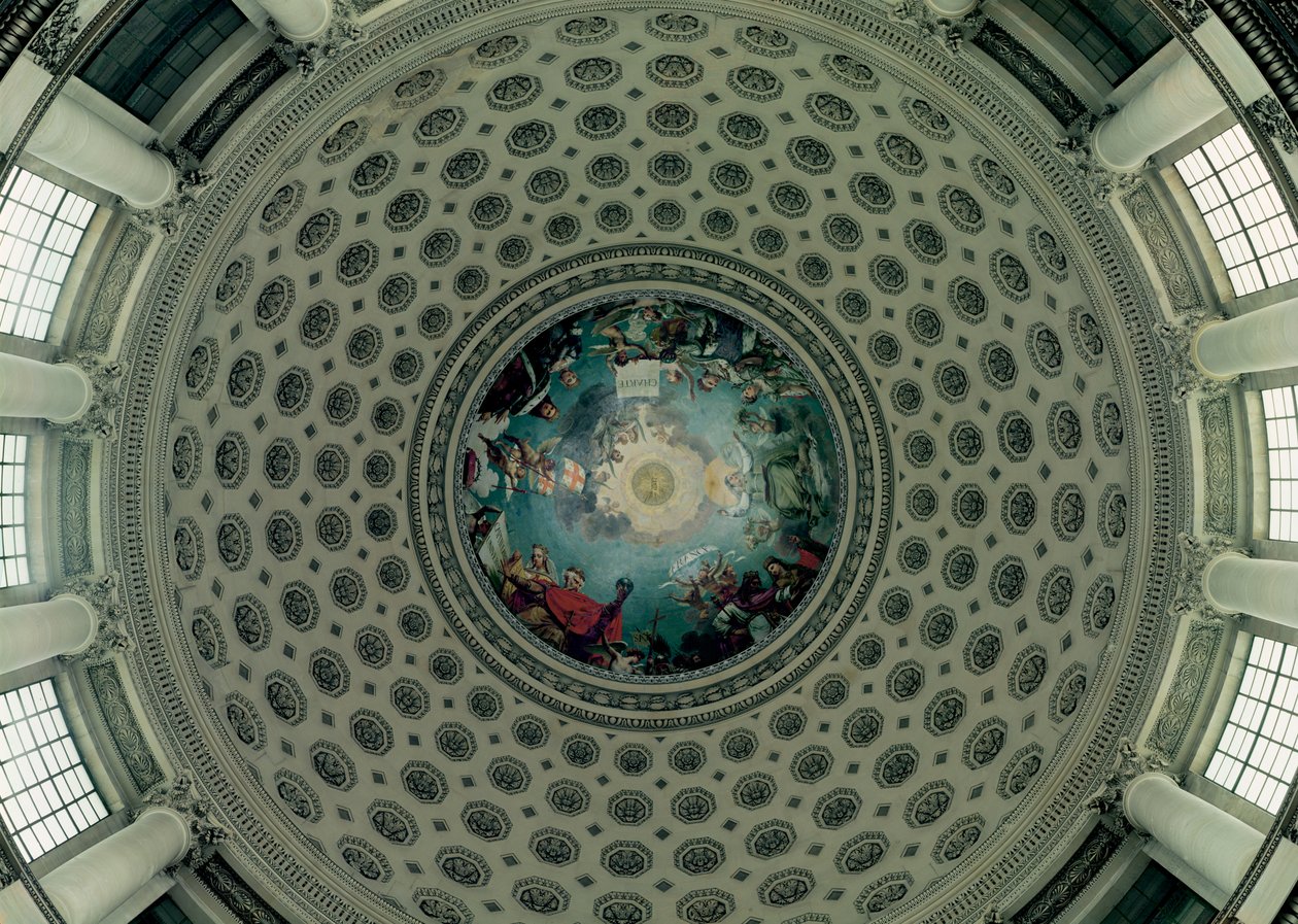 La apoteosis de Santa Genoveva, (detalle) de la cúpula, c.1812 de Antoine Jean Gros