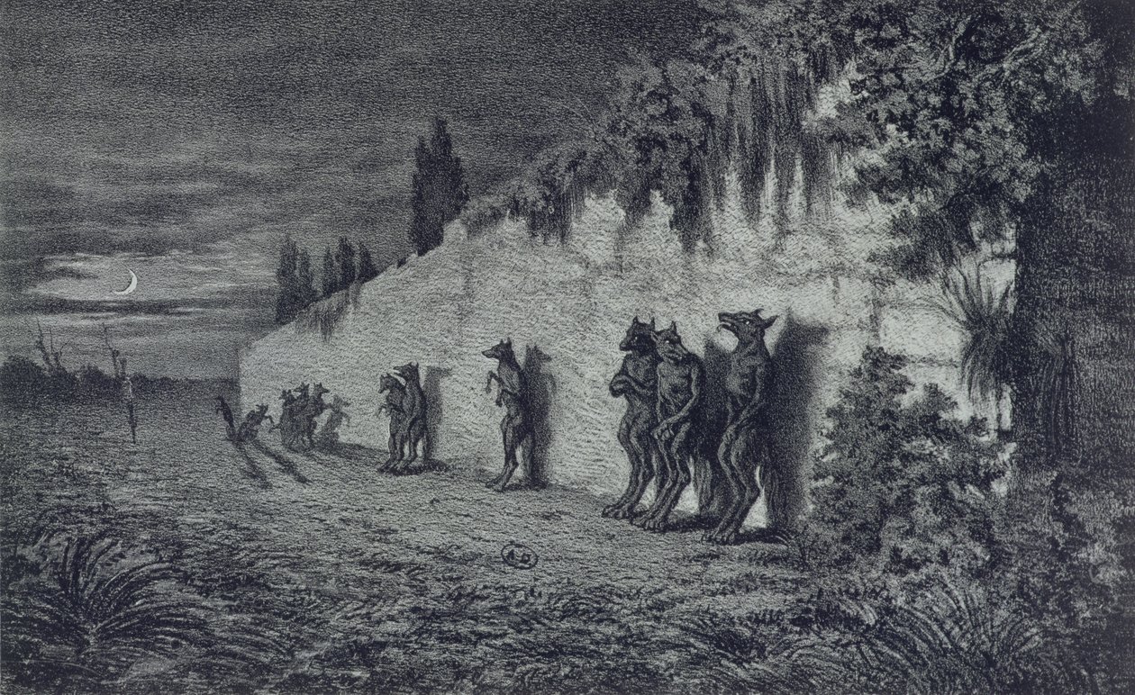 Hombres Lobo, ilustración para 