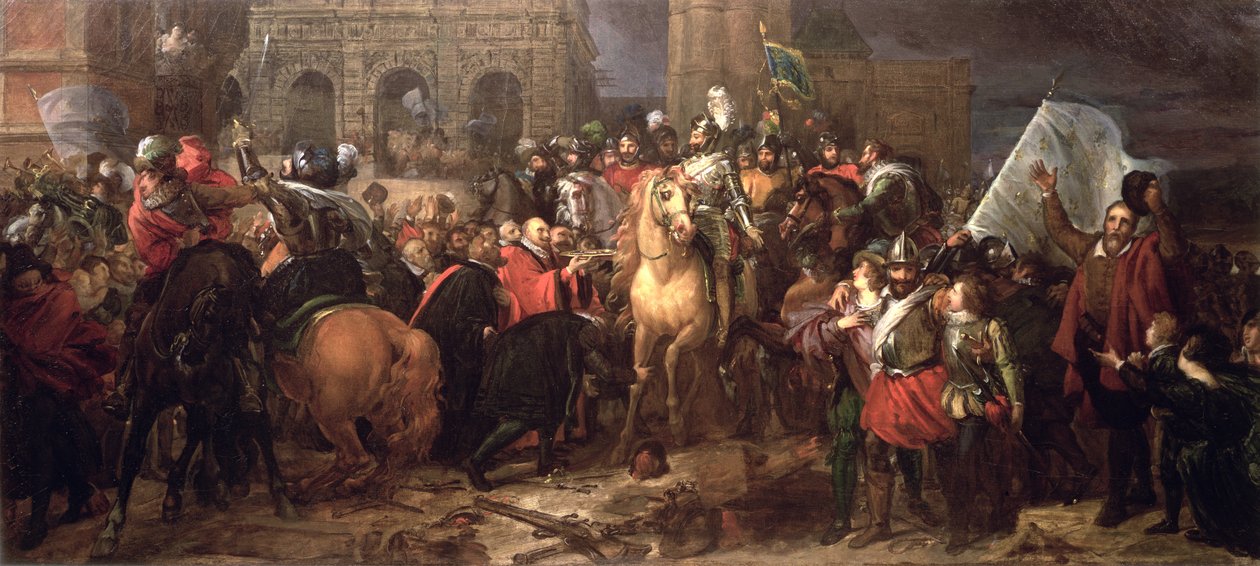 Entrada de Enrique IV en París, 22 de marzo de 1594 de Baron François Pascal Simon Gérard