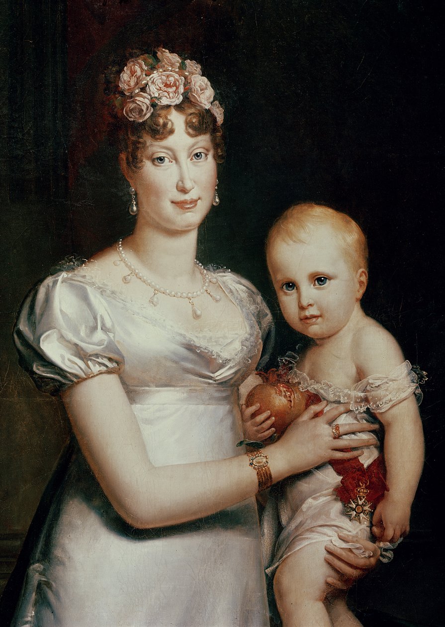 María Luisa (1791-1847) de Habsburgo-Lorena y el Rey de Roma (1811-32) (detalle) de Baron François Pascal Simon Gérard