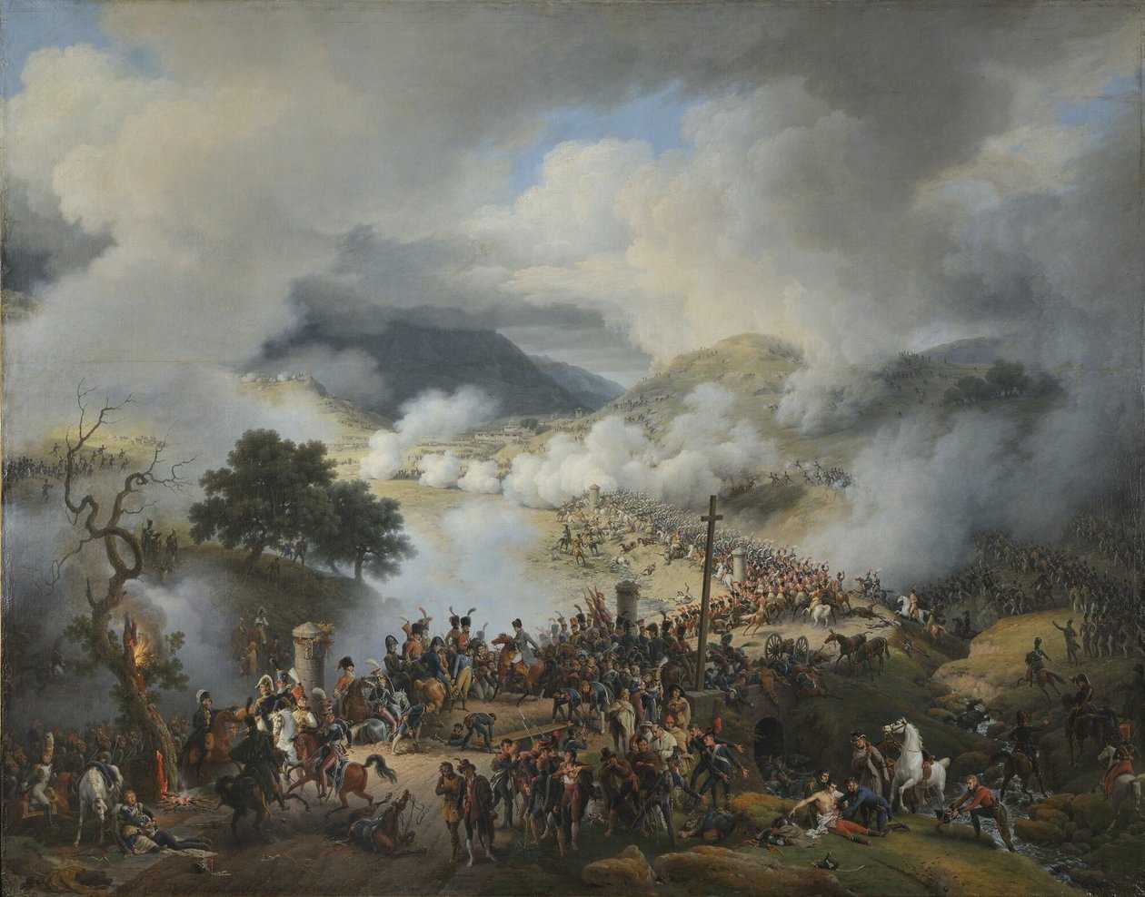 Francés: Bataille du col de Somo Sierra en Castille, le 30 novembre 1808 Batalla de Somo Sierra, 30 de noviembre de 1808 de Baron Lejeune Louis François