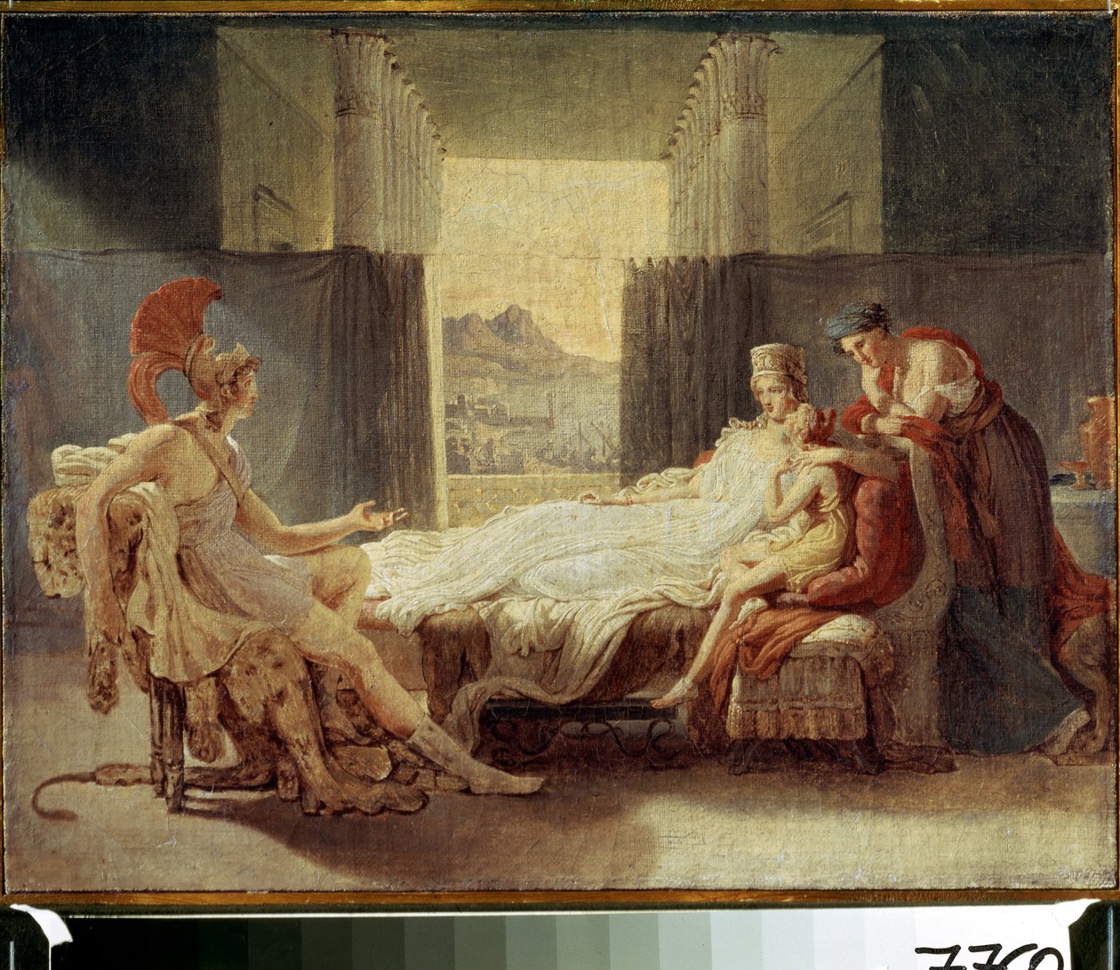 "Eneas contándole a Dido el desastre de Troya" Pintura de Pierre Narcisse (Pierre-Narcisse) Guerin (1774-1833) - Óleo sobre lienzo - Moscú, Museo Pushkin de Baron Pierre Narcisse Guerin