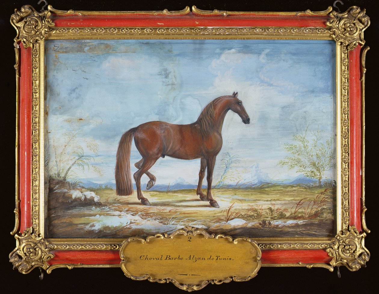 No. 2 Alzan de Túnez, un caballo bárbaro de la Escuela Española de Equitación de Baron Reis Eisenberg