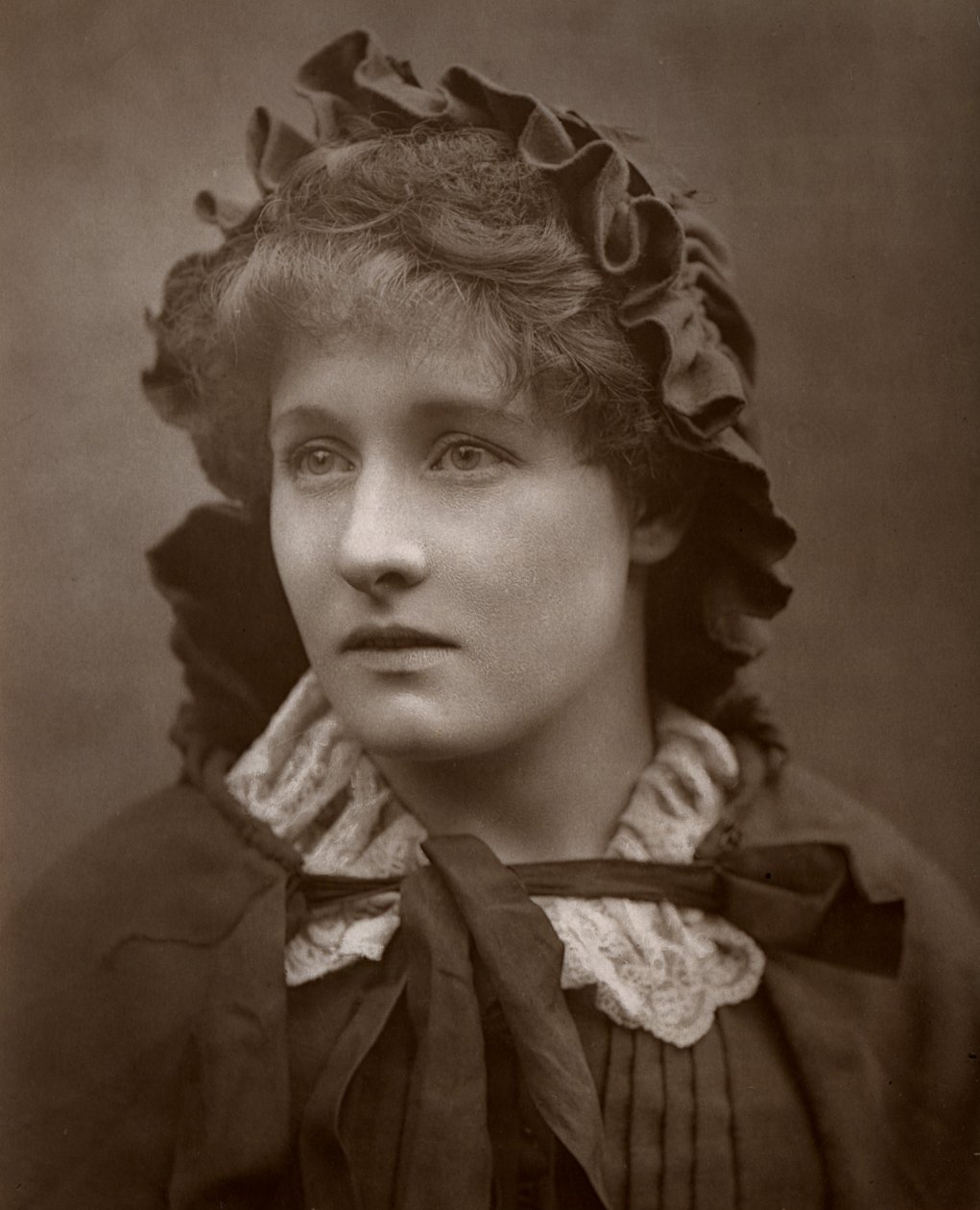 Actriz británica Mary Rorke en The Harbour Lights, 1886 de Barraud