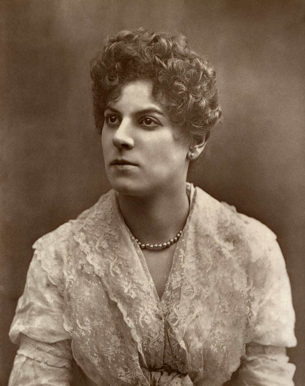 Actriz británica Miss Jessie Millward en The Harbour Lights de Barraud