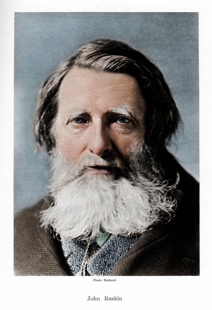 John Ruskin, crítico, poeta y artista inglés de Barraud