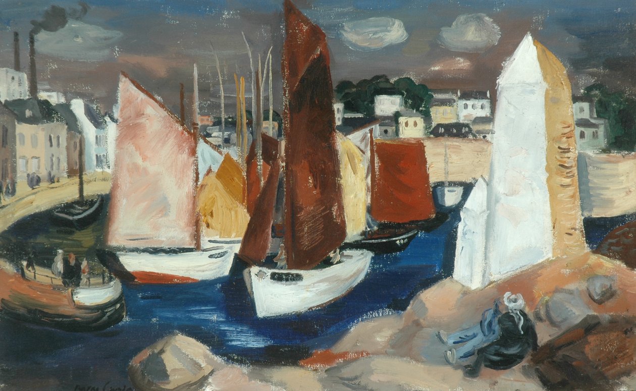 Puerto de Concarneau (óleo sobre lienzo) de Barry Craig