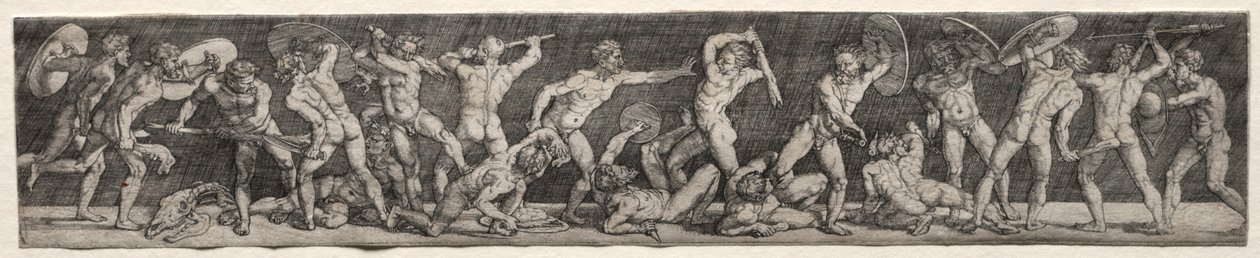 Batalla de hombres desnudos de Barthel Beham