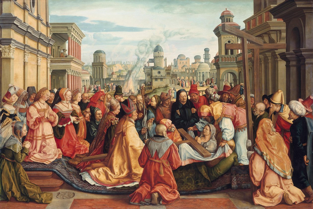 Ciclo histórico: El hallazgo de la Cruz por santa Elena de Barthel Beham