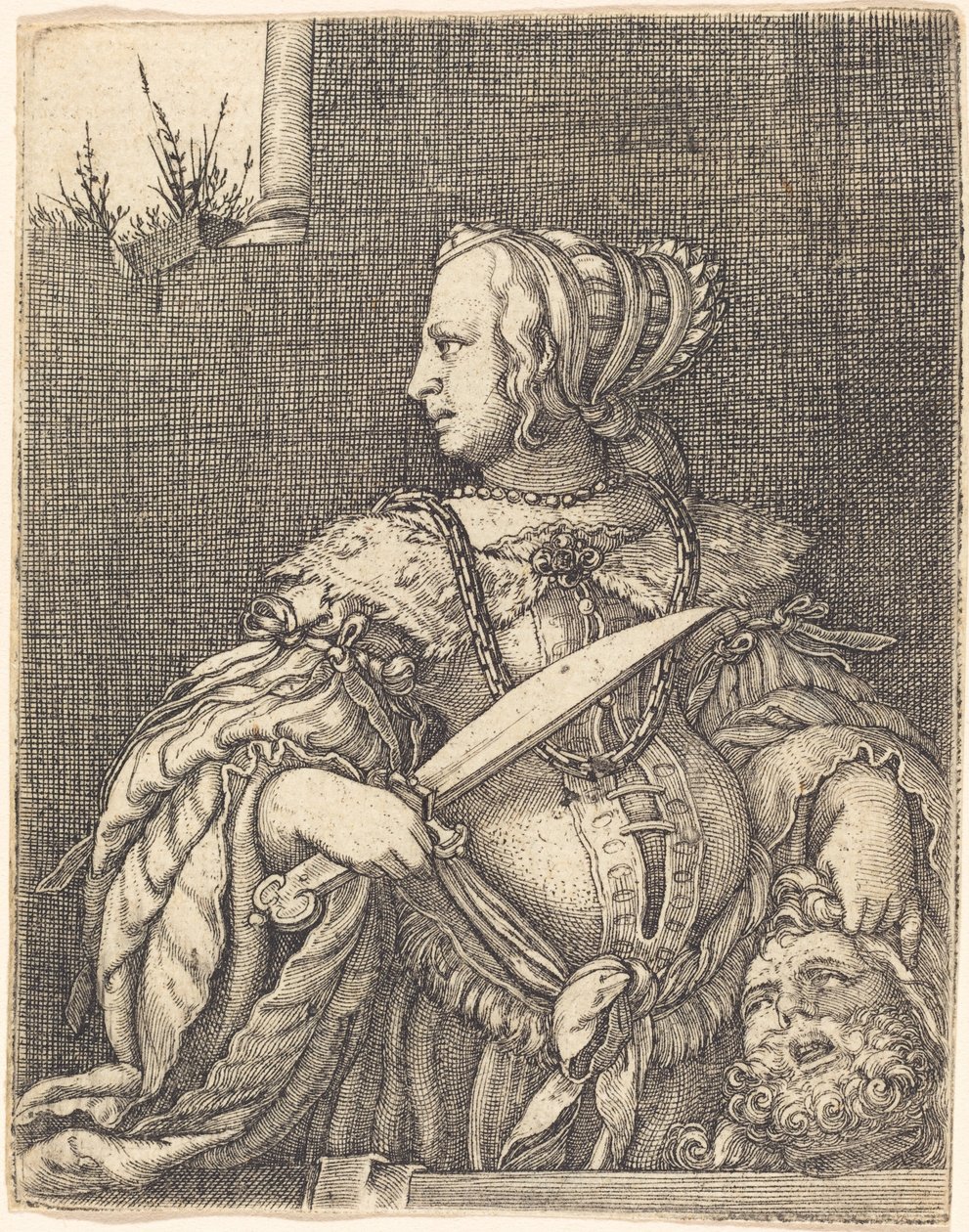 Judith con la cabeza de Holofernes de Barthel Beham