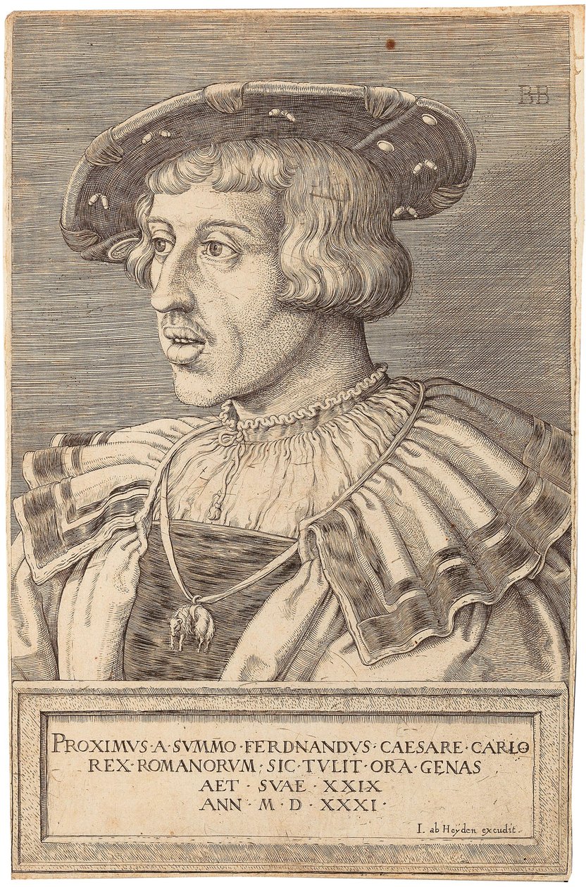 Retrato del Emperador Fernando I 1503-1564, 1531 de Barthel Beham