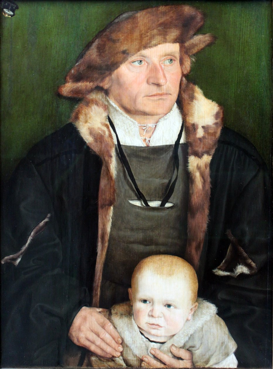 Retrato de Hans Urmiller y su hijo de Barthel Beham