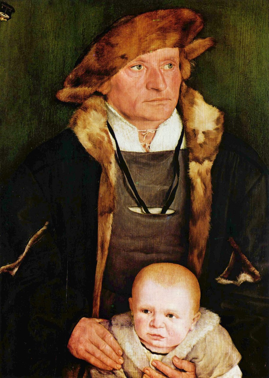 Retrato de Hans Urmiller y su hijo de Barthel Beham