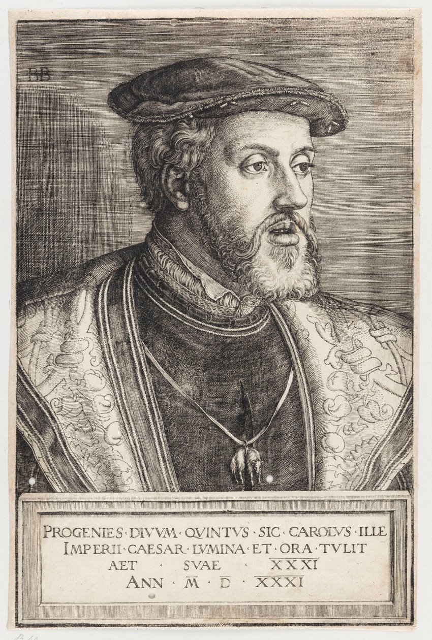 Retrato del emperador Carlos V de Barthel Beham