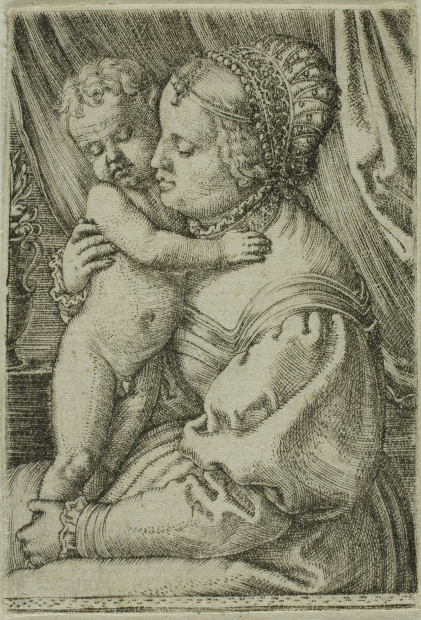 La Virgen con el Niño y el jarrón de Barthel Beham