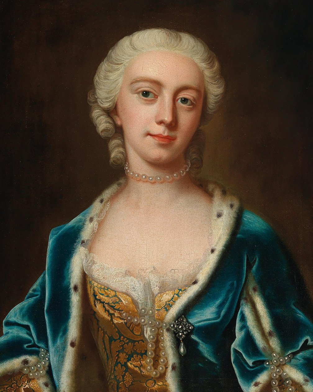 Retrato de Augusta de Sajonia-Gotha 1719-1772, Princesa de Gales, mediados del siglo XVIII de Barthelemy Du Pan