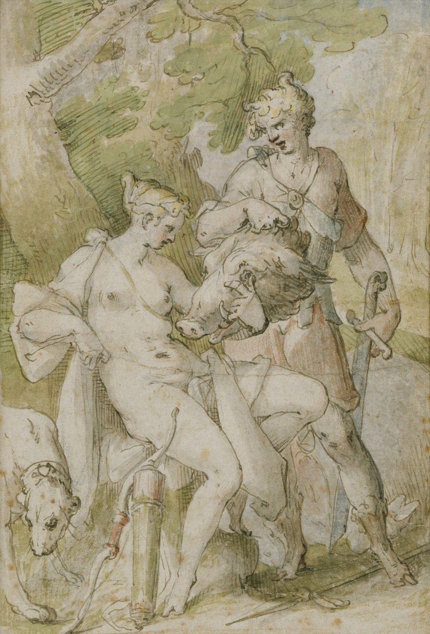 Escena mitológica de Bartholomaeus Spranger