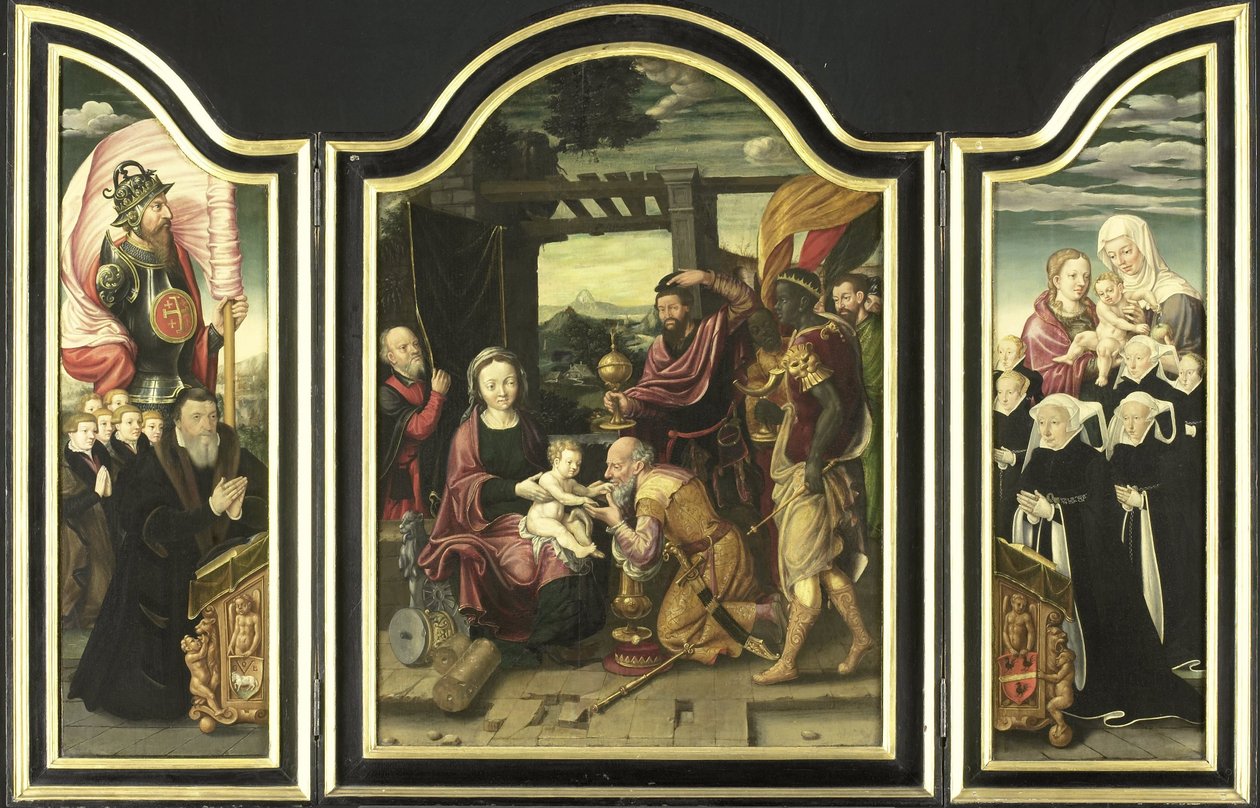 Tríptico con la Adoración de los Reyes Magos de Bartholomäus Bruyn (I) (manner of)