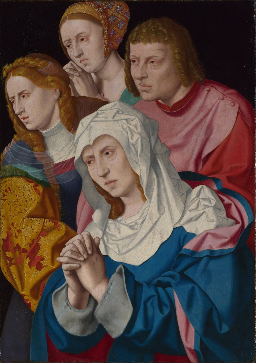 La Virgen, San Juan, Santa María Magdalena y una mujer santa, c.1535 de Bartholomaeus Bruyn