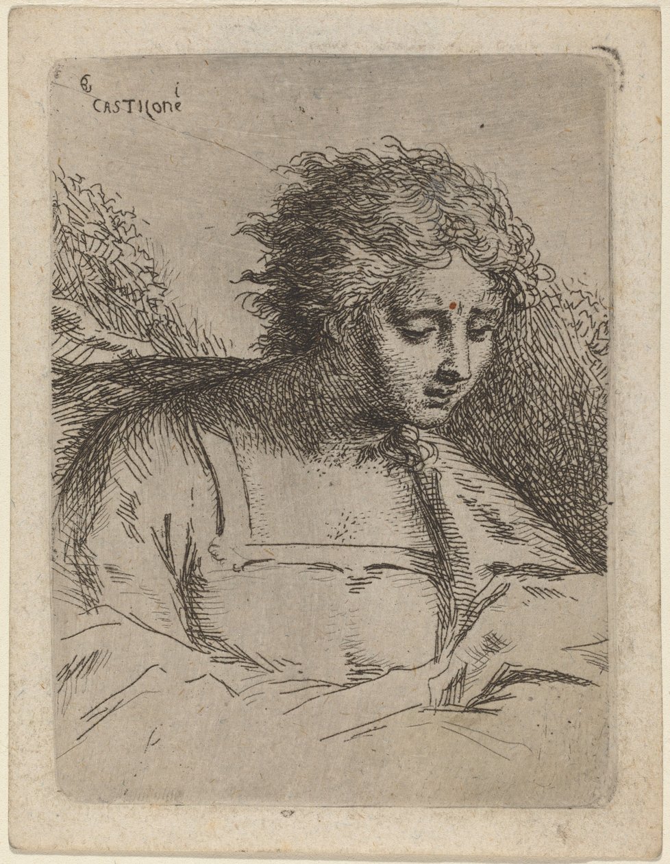 Figura de medio cuerpo leyendo de Bartholomäus Ignaz Weiss