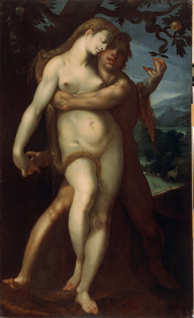Adán y Eva de Bartholomaeus Spranger