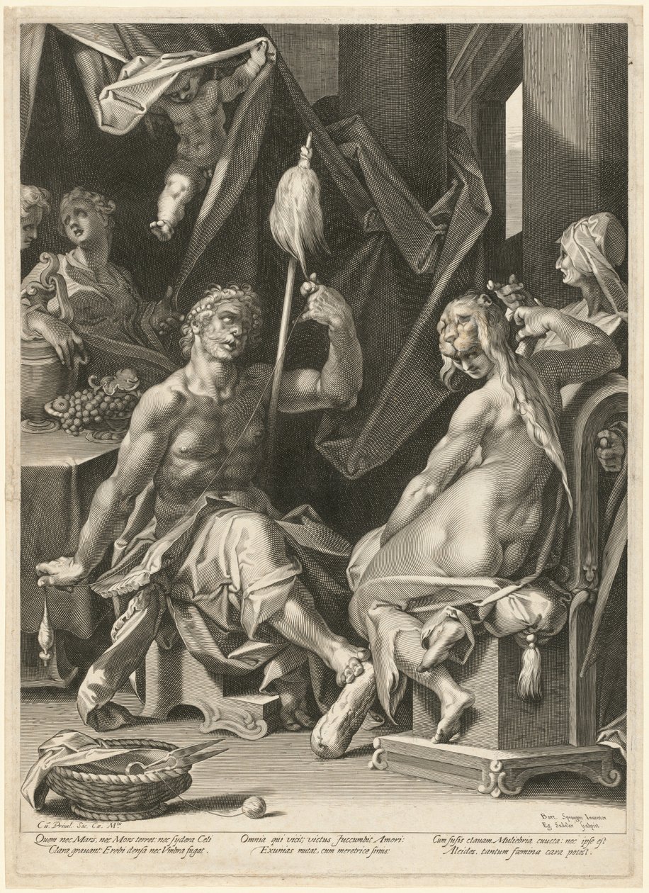 Hércules y Ónfale de Bartholomaeus Spranger