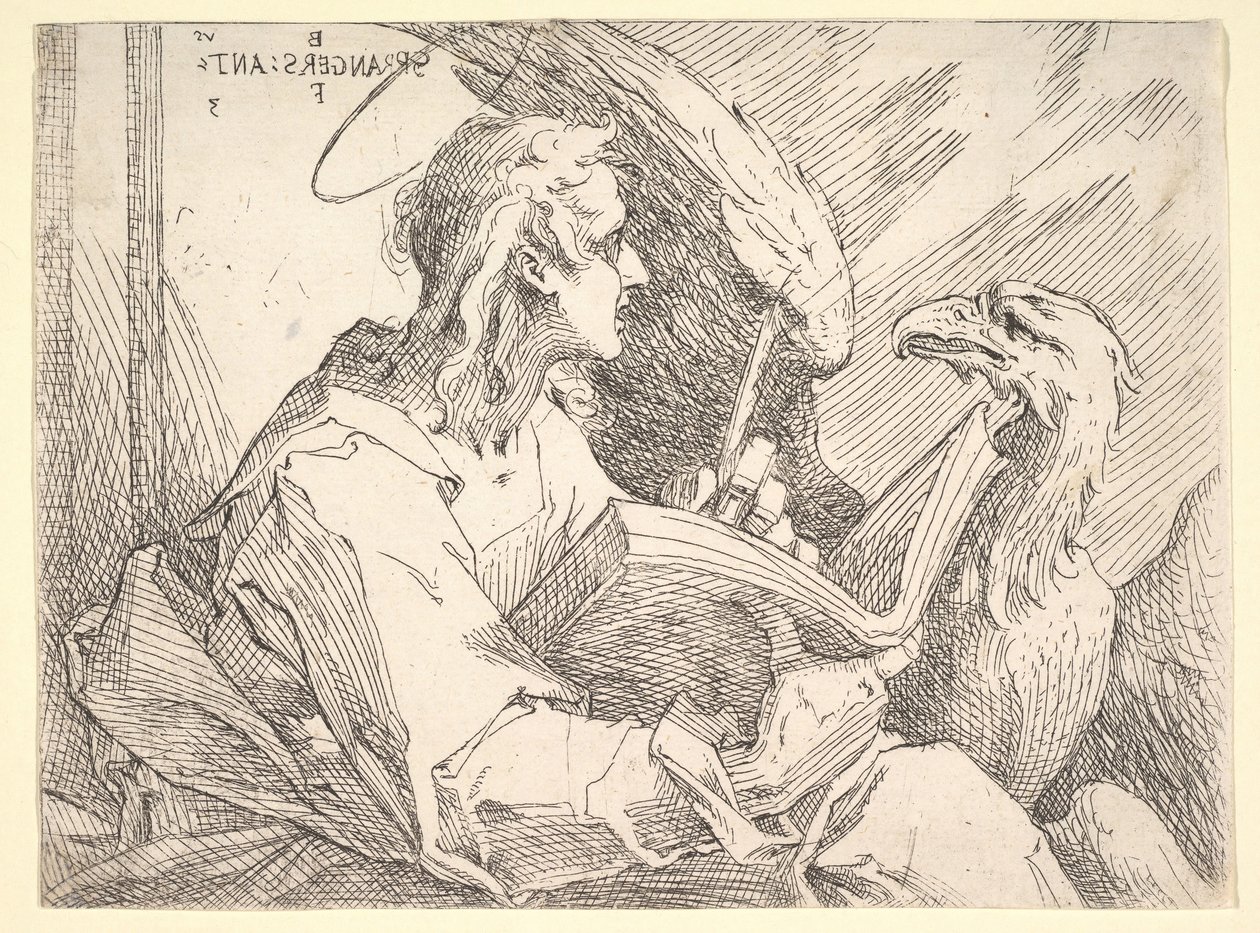 San Juan Evangelista, ca. 1596 de Bartholomaeus Spranger