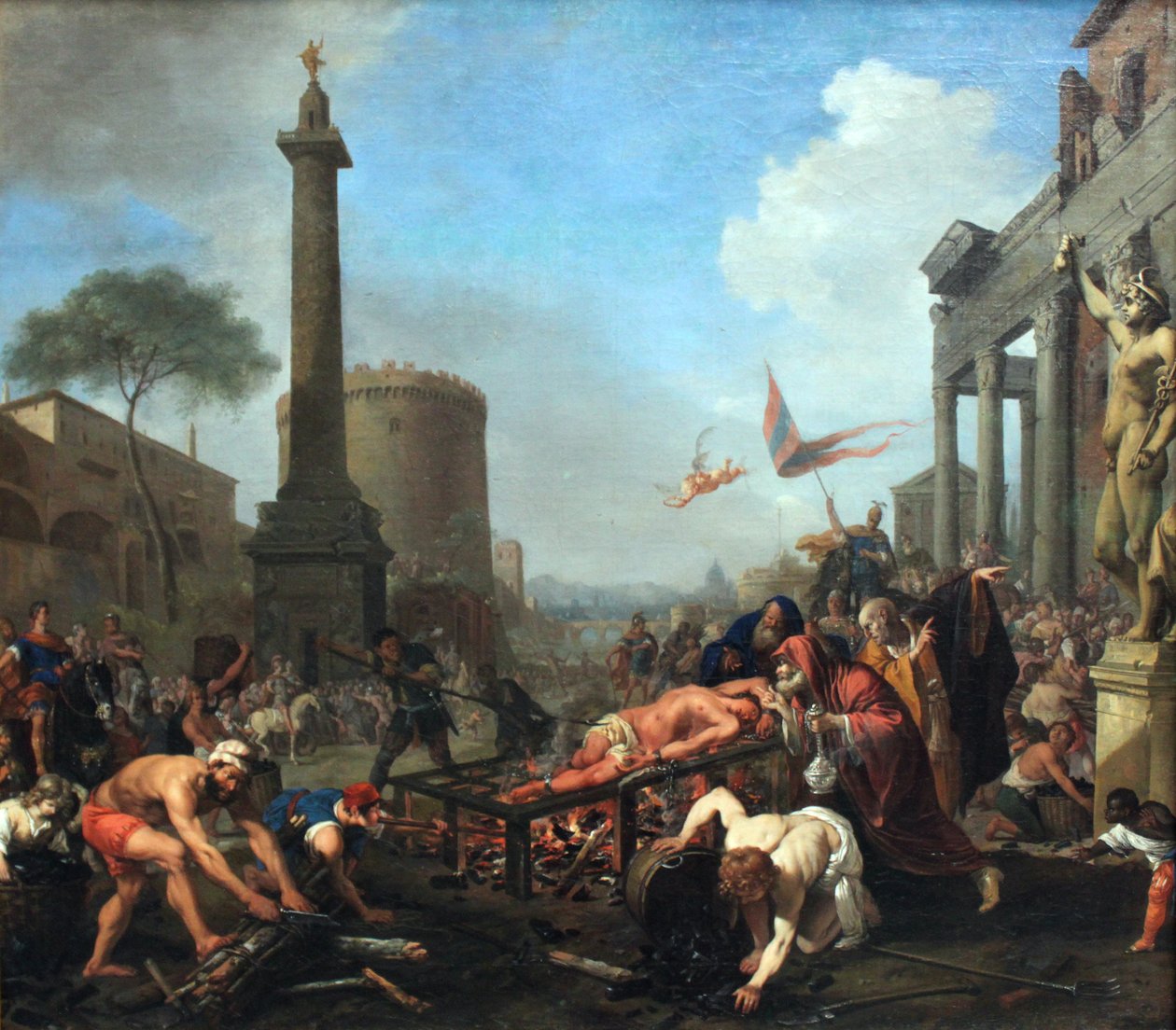 El martirio de San Lorenzo de Bartholomeus Breenbergh