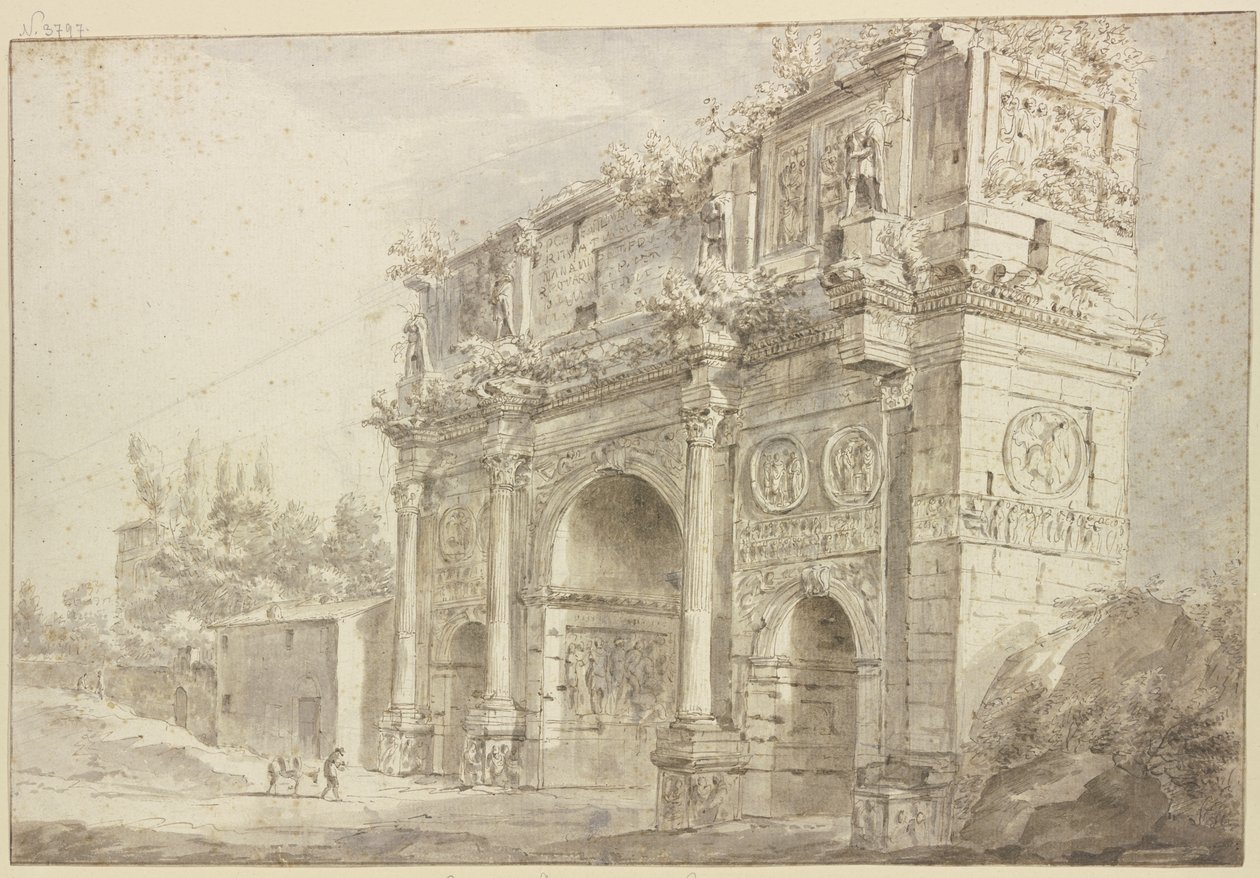 Arco de Constantino en Roma de Bartholomeus Breenbergh