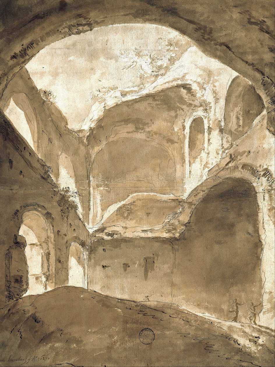 Interior de una Antigua Ruina de Bartholomeus Breenbergh