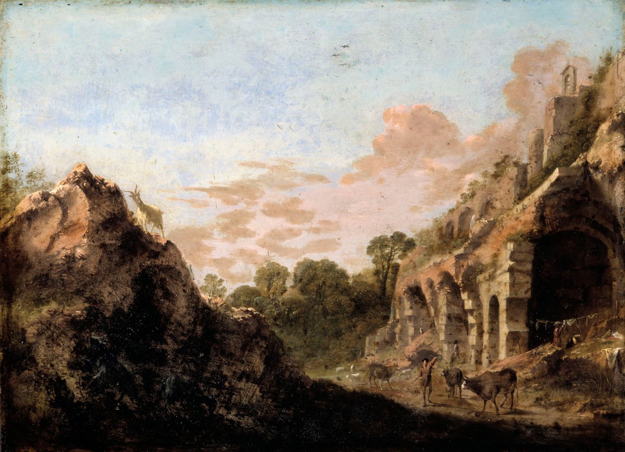 Paisaje con ruinas de Bartholomeus Breenbergh