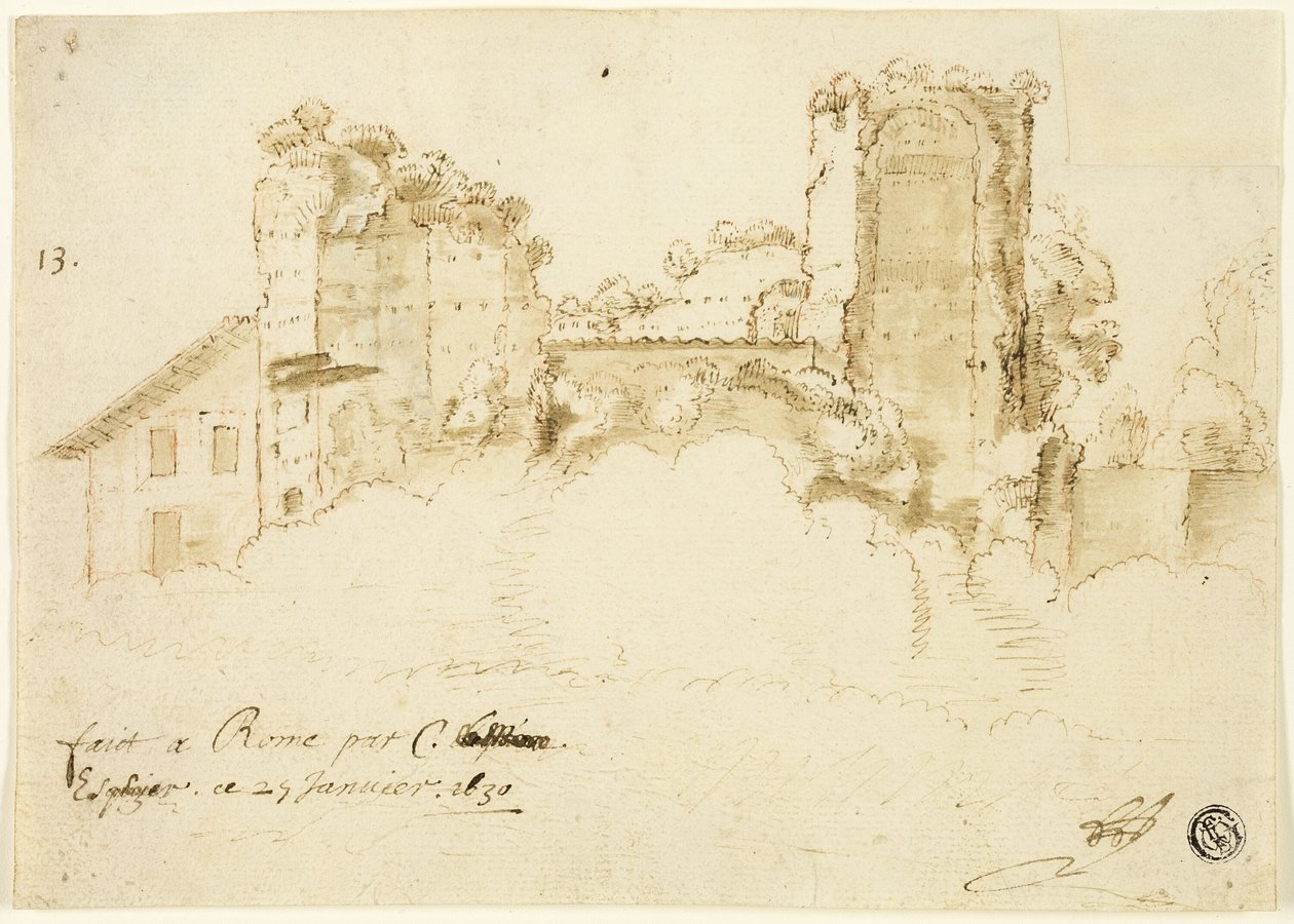 Paisaje romano de Bartholomeus Breenbergh