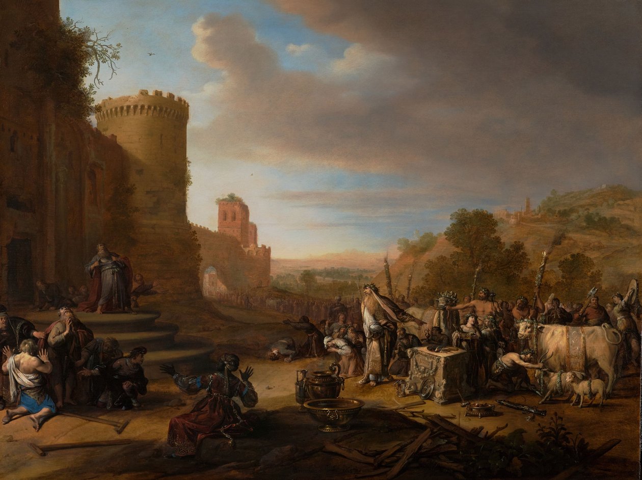 Los santos Pablo y Bernabé en Listra (El sacrificio en Listra) de Bartholomeus Breenbergh