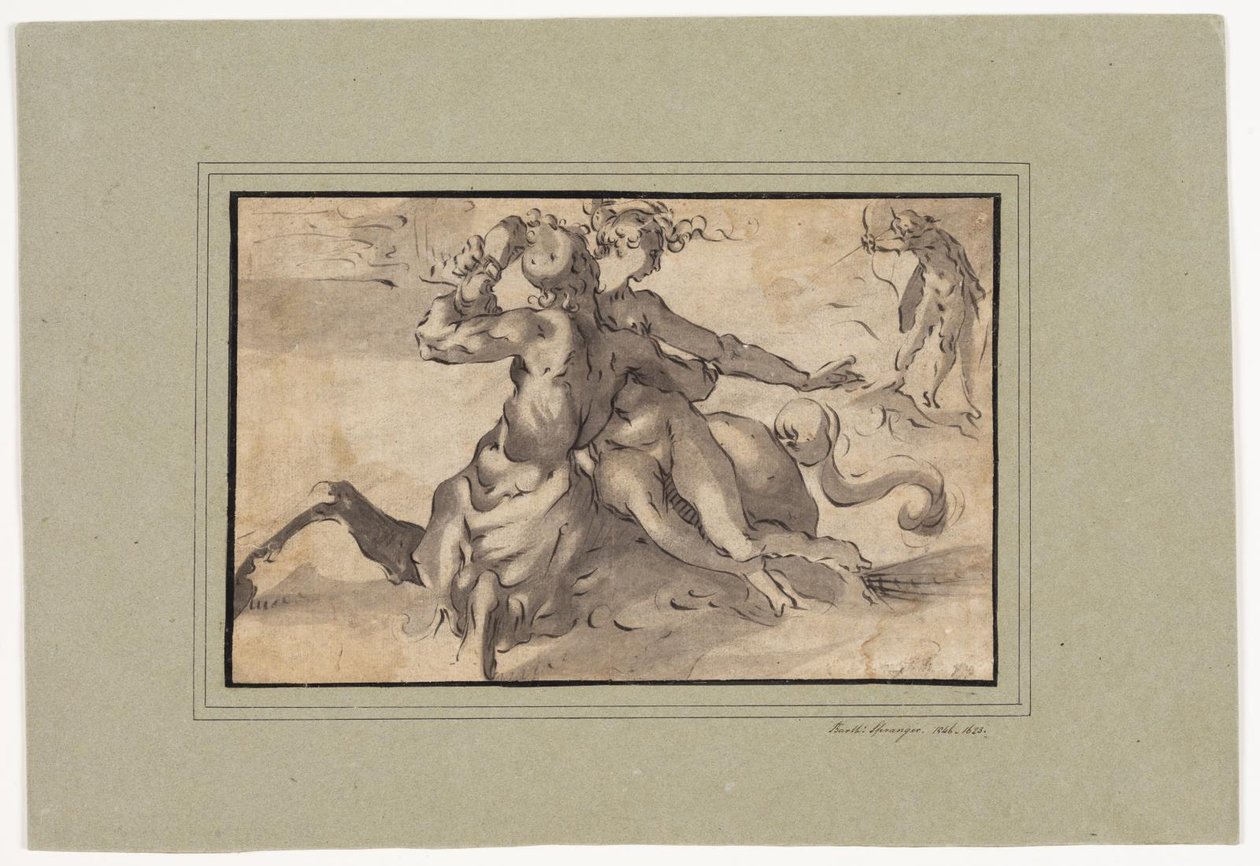 Hércules, Deianira y el centauro Neso de Bartholomeus Spranger