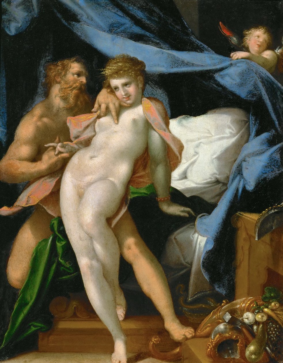 Vulcano y Maia de Bartholomeus Spranger