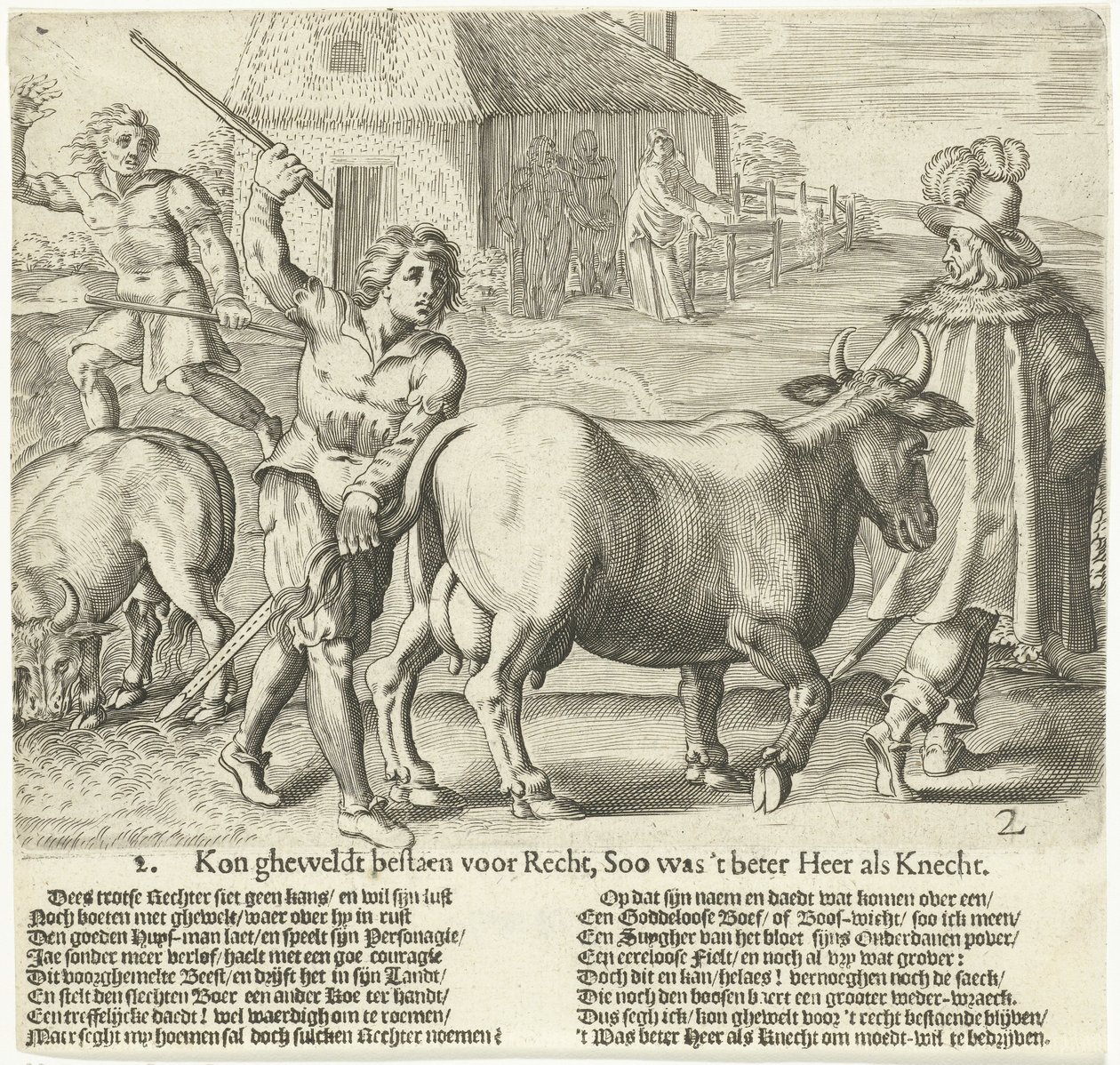 El alguacil se lleva la vaca del granjero 2. ¿Podría existir gheweldt para la Justicia? Así que era mejor Señor como Siervo (título sobre el objeto) de Bartholomeus Willemsz. Dolendo