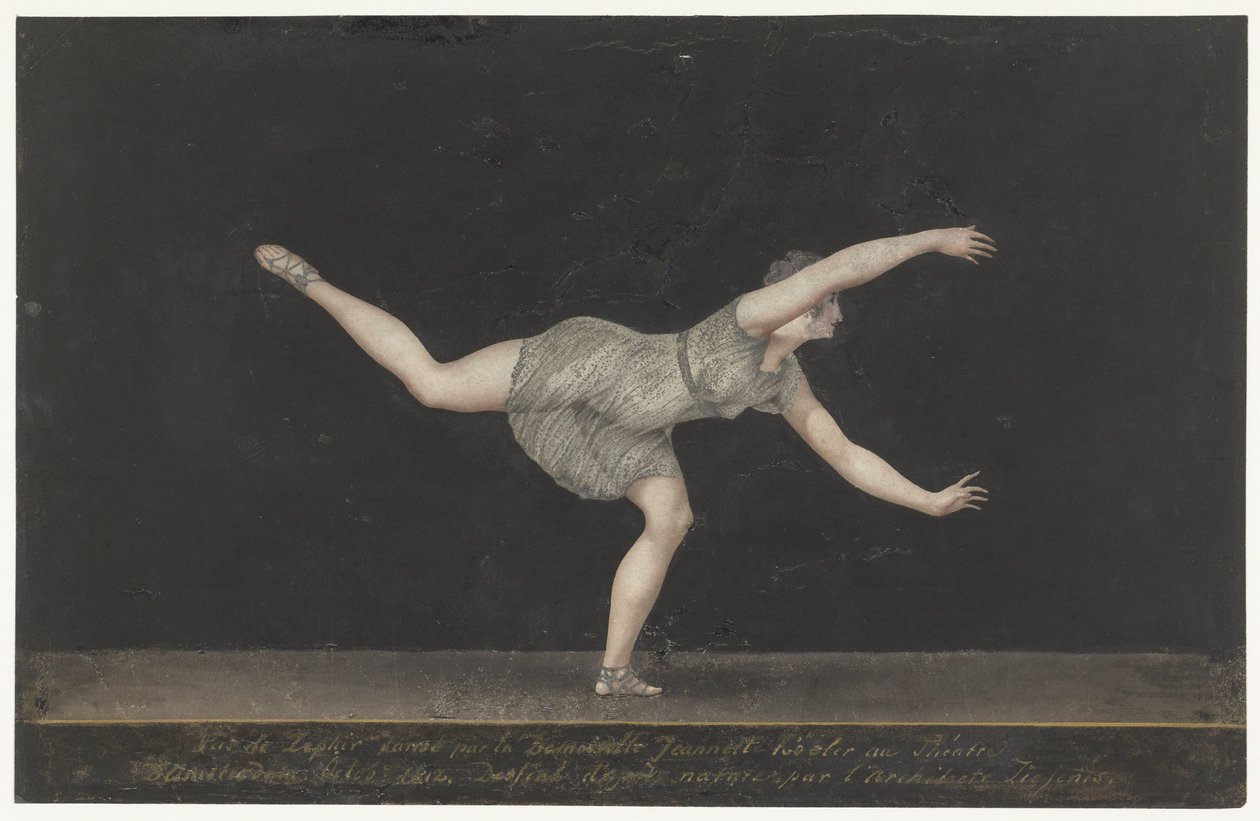 La bailarina Annette Köbler, intérprete del Pas-de-Zephir de Bartholomeus Ziesenis