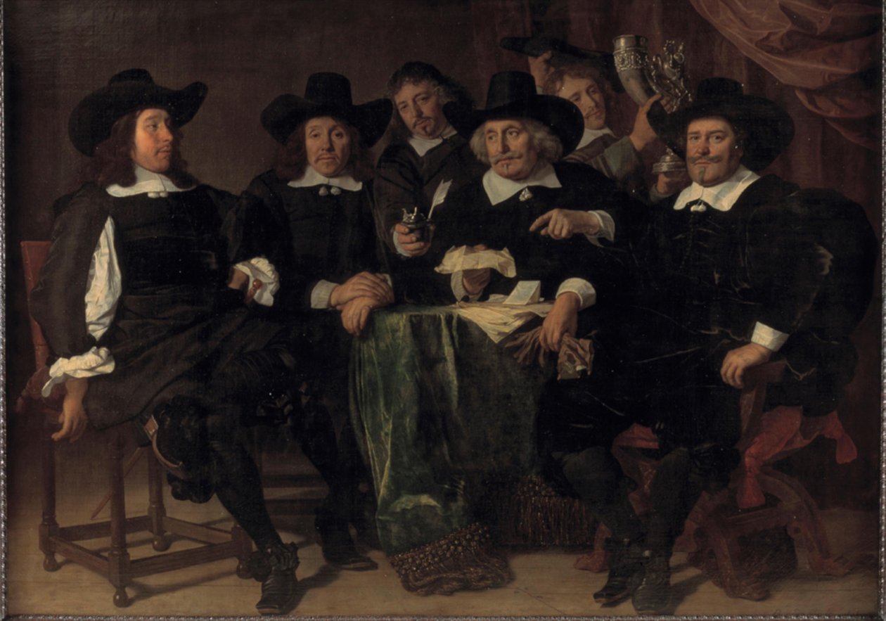 Los capitanes de las porterías de fútbol de Bartholomeus van der Helst