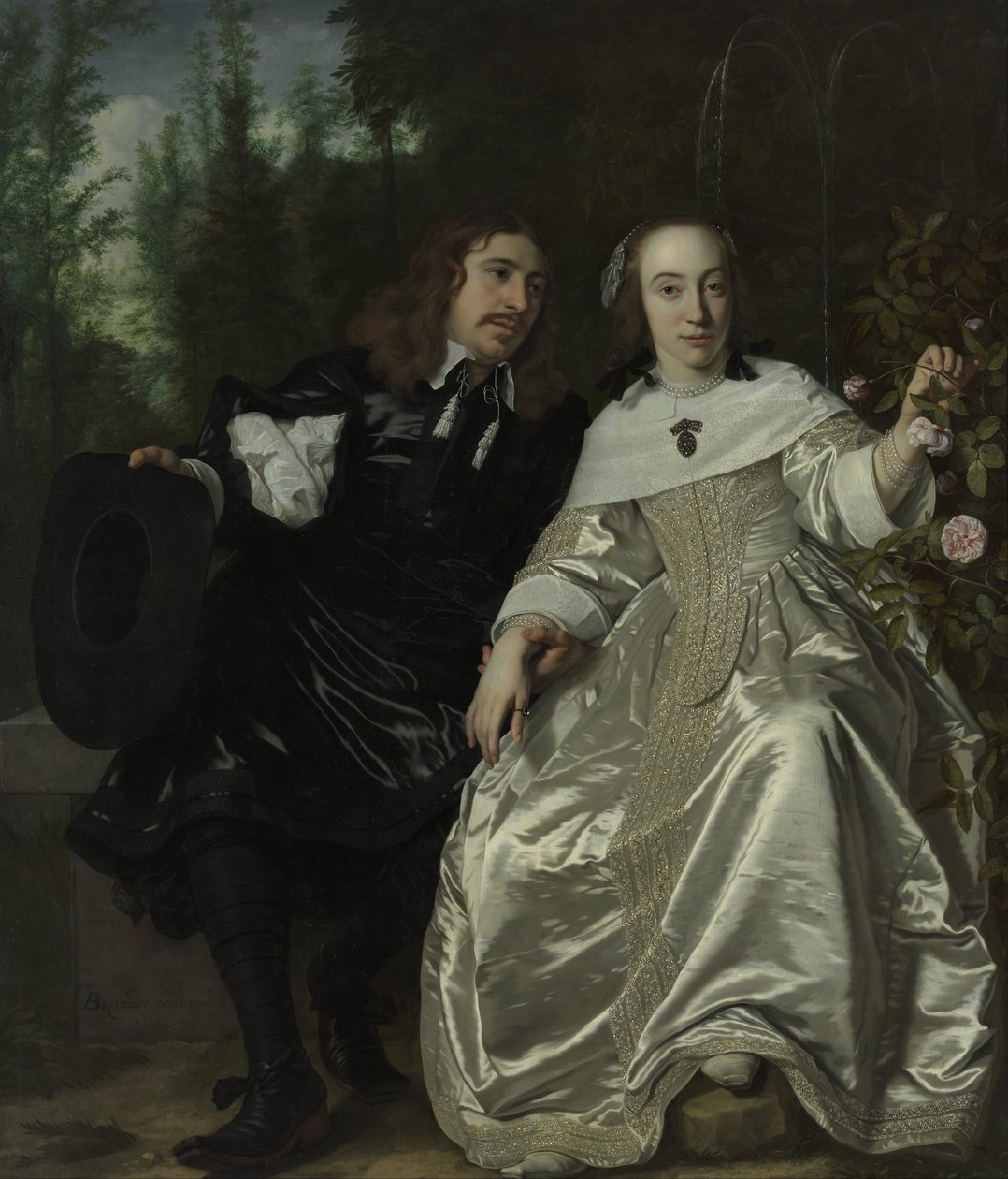 Neerlandés: Abraham del Court y su esposa Maria de Kaersgieter Abraham del Court y su esposa Maria de Kaersgieter de Bartholomeus van der Helst
