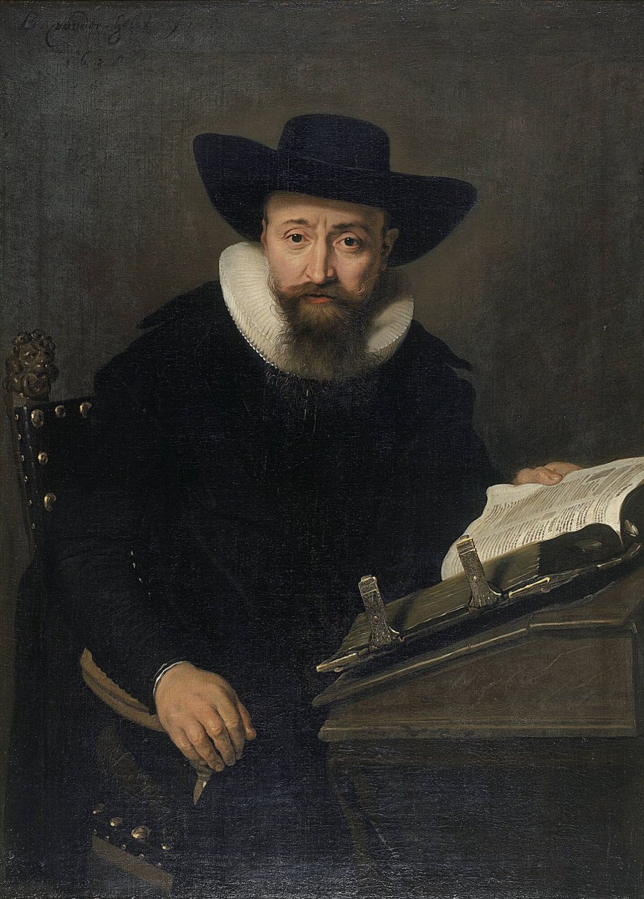 Retrato de un hombre desconocido, probablemente un ministro protestante de Bartholomeus van der Helst
