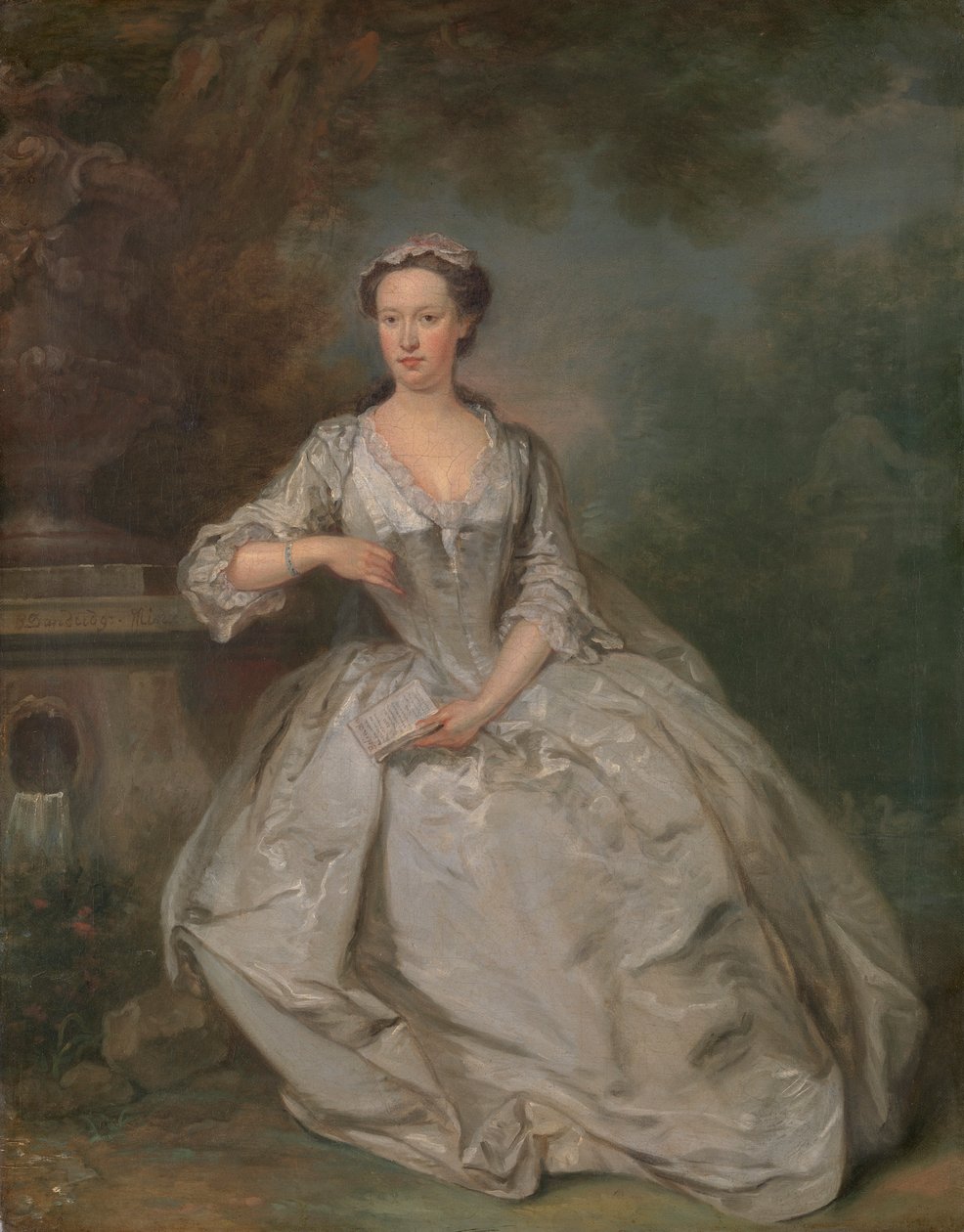 Una dama con un libro de Bartholomew Dandridge