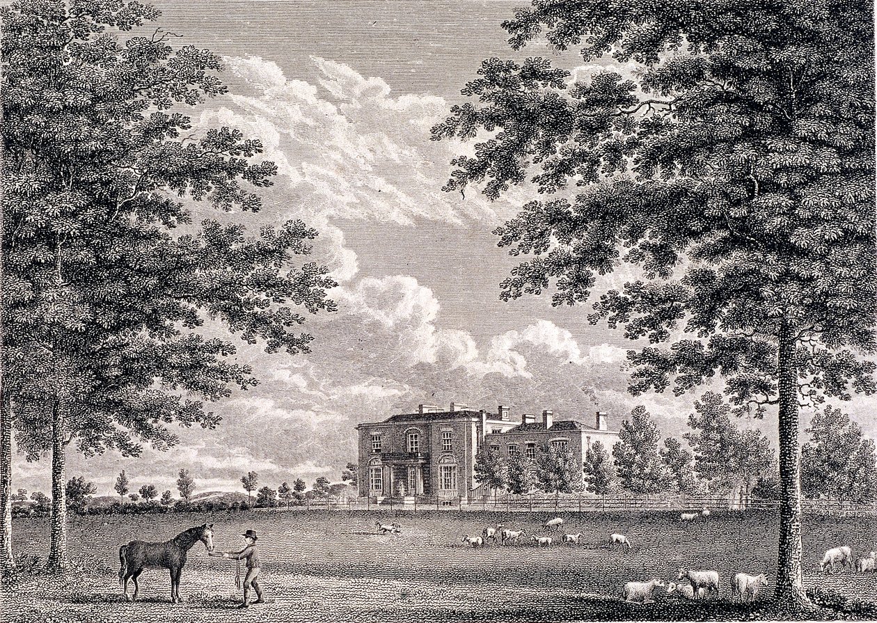 Brockwell Hall, Herne Hill, Lambeth, Londres, 1820 de Bartholomew Howlett