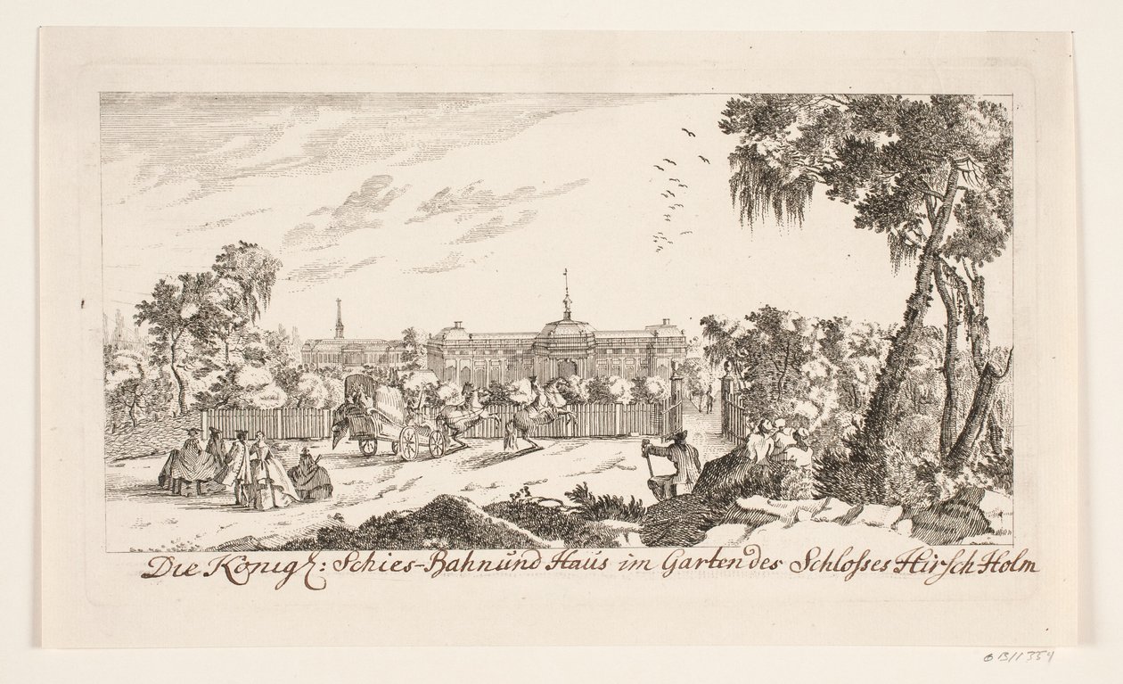 El campo de tiro en el castillo de Hørsholm de Bartholomæus Roque